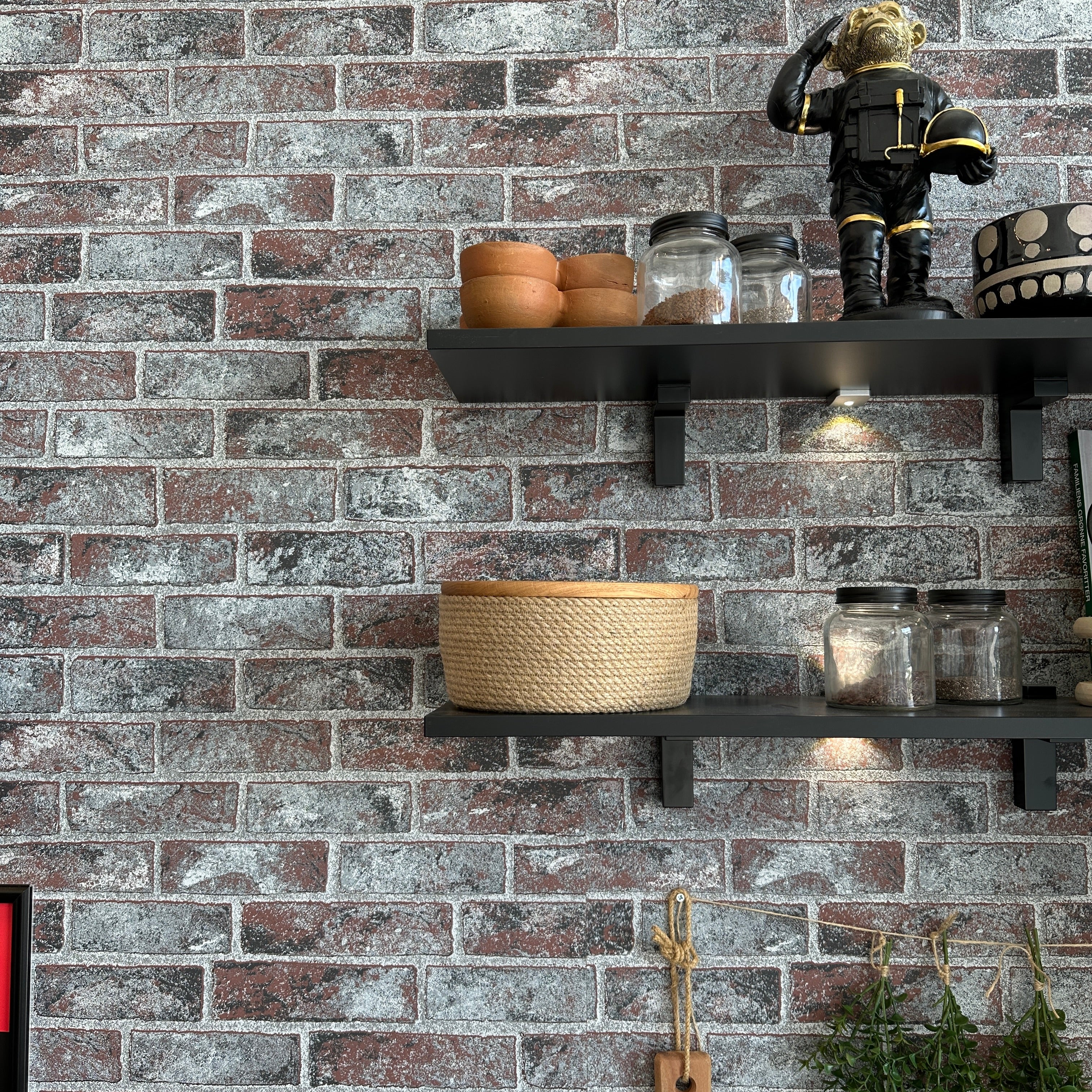 Jutekurv med egetræslåg, 10 cm. Håndlavet i høj kvalitet – til opbevaring i stue, bad, køkken eller soveværelse.