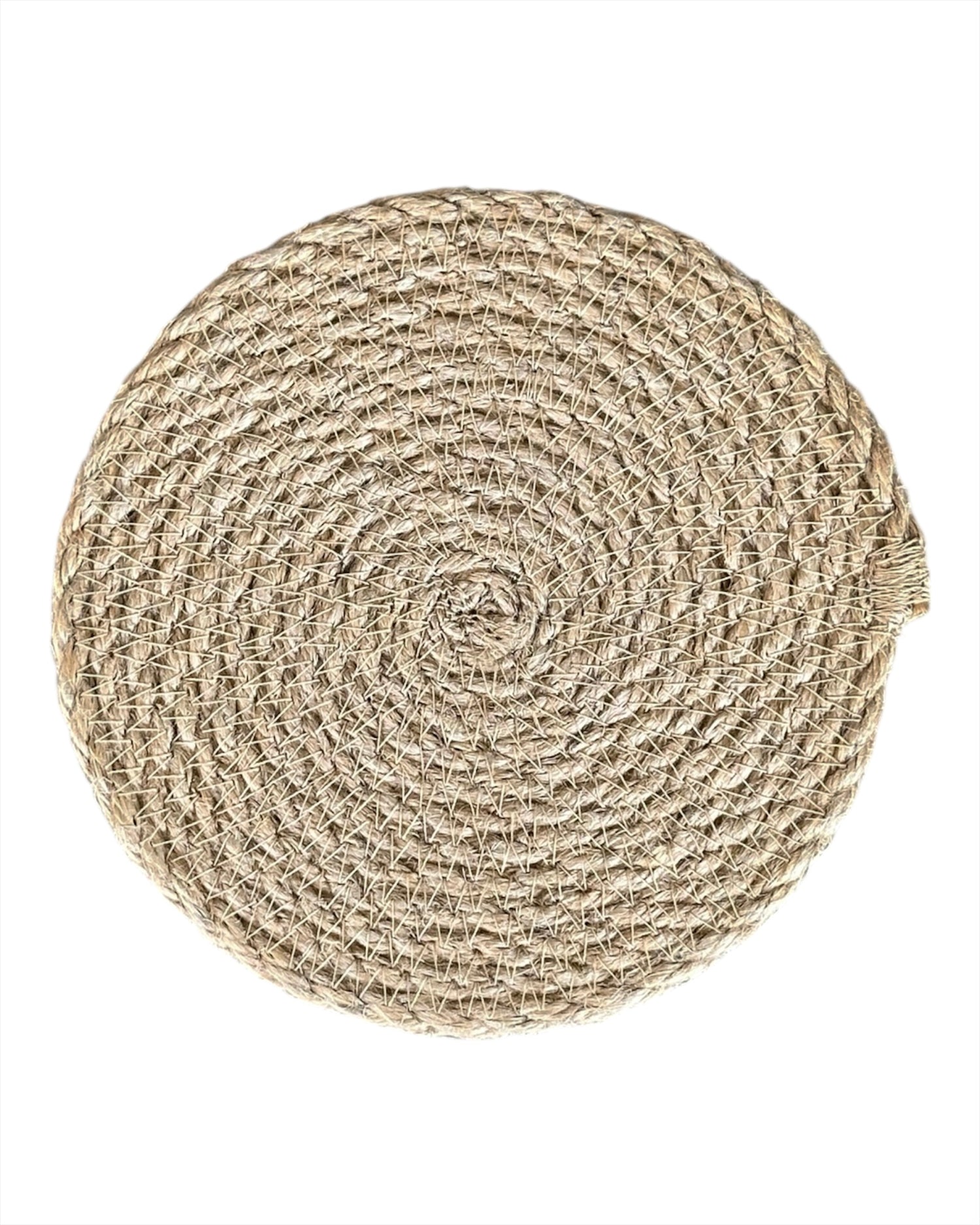 Naturlig bordskåner i jute, holdbar og smuk til borddækning.