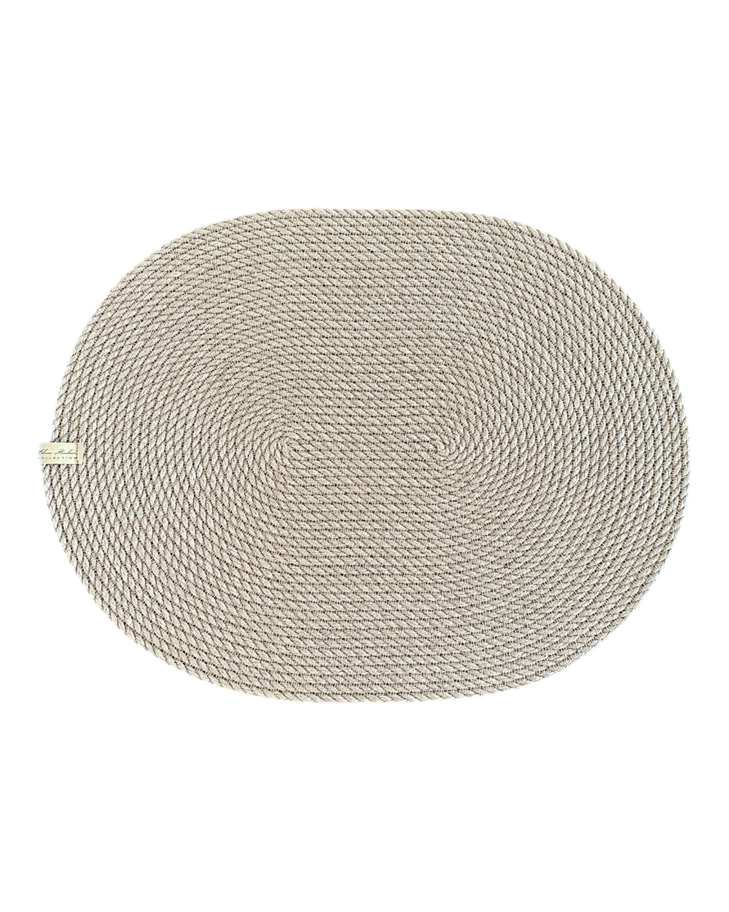 Ovalt dækkeserviet i jute 45×35 cm, håndlavet af naturmateriale, høj kvalitet, passer til enhver indretning.