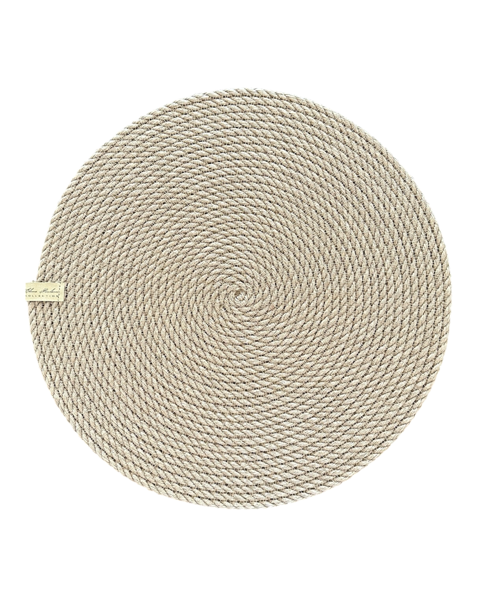 Rund dækkeserviet i jute Ø33 cm, håndlavet af naturmateriale, høj kvalitet, passer til enhver indretning.